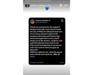 Cam Skattebo's GF Chloe Rodriguez loses it to Wan'Dale Robinson's GF Alyna Wampler, lying on the beach in a leopard print swimsuit 6 Chloe Rodriguez shows support for boyfriend Cam Skattebo after Giants RB shares surgery update following ankle injury (IG/@chloee_rodriguez)